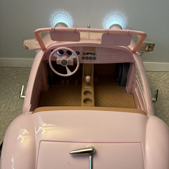OG Our Generation Pink Retro Convertible Cruiser Any 25” Dolls! FM Radio Large - Picture 14 of 16